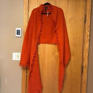 Brand new red Anthropologie scarf